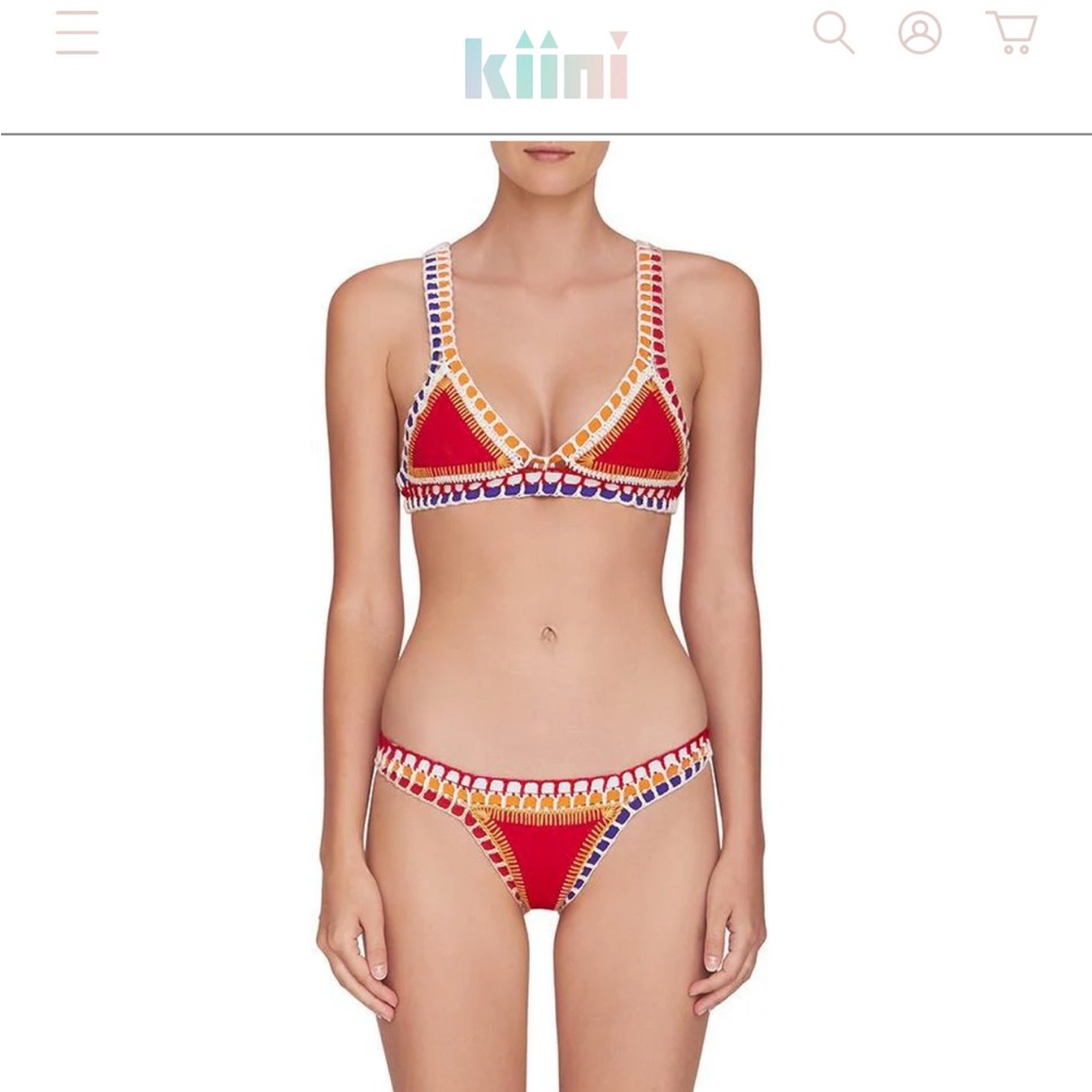 KIINI Red and Yellow Bikini Set